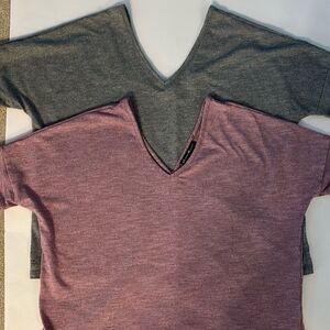 2 Outdoor Research Athena High-Low V-Neck Blouse Tee Size Medium